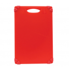 TableCraft CBG1218ARD Cutting Board w/ Anti-Slip Grips, 12" x 18", Polyethylene, Red