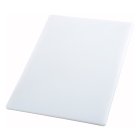 Winco CBWT-1218 High-Density Plastic Cutting Board 18"L x 12"W x 1/2" - White