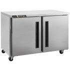 Traulsen Centerline CLUC-48F-SD-LR 2-Section Left/Right Hinged 2 Solid Door Undercounter Freezer 48" - 13.28 cu. ft. - 115v