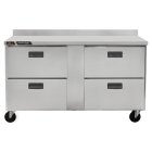 Traulsen Centerline CLUC-60F-DW-WT 60" W Worktop Freezer w/ (2) Sections & (4) Drawers, 115v