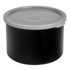 Cambro CP15110 Plastic Round Crock w/ Lid 1.5 Qt. - Black