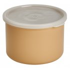Cambro CP15133 Plastic Round Crock w/ Lid 1.5 Qt. - Beige