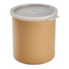 Cambro CP27133 Plastic Round Crock w/ Lid 2.7 Qt. - Beige