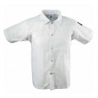 Chef Revival CS006WH-3X Unisex Poly/Cotton Short Sleeve Cook Shirt with Front Snaps and Chest Pocket - White - Size 3X-Large