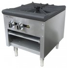 Culitek CULCTSP1NG SS-Series Natural Gas Stock Pot Range w/ 1 Burner 18" - 80,000 BTU