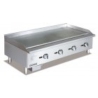 Culitek CULECTG48NG SS-Series Countertop Natural Gas Griddle with 4 Burners and Manual Controls 48" - 120,000 BTU