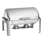 TableCraft CW40167 Full Size Chafer w/ Roll-Top Lid & Chafing Fuel Heat