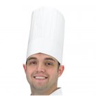 Chef Revival DCH100 Disposable Euro Chef Hat 9" Tall - White