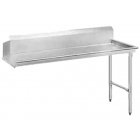 Clearance Advance Tabco DTC-S30-84L Stainless Steel Straight Clean Dishtable 82" - Left-to-Right - Customized with Start/Stop Switch for Dishwasher