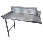 Advance Tabco DTC-S70-48L-X Special Value Stainless Steel Straight Clean Dishtable 47" x 30" x 34"H - Right-to-Left