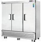 Everest Refrigeration EBF3 3-Section 3 Solid Swing Door Reach-In Freezer 75" - 230V