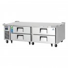 Everest Refrigeration ECB72D4 2-Section 4 Drawer Refrigerated Chef Base 72" - 115V