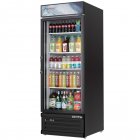 Everest Refrigeration EMGR24B Merchandiser Refrigerator Black with One Glass Swing Door 29" - 115V