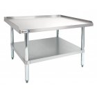 Adcraft ES-3036 Stainless Steel Equipment Stand with Adjustable Galvanized Undershelf and Legs 30" x 36" x 24"H