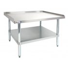 Adcraft ES-3072 Stainless Steel Equipment Stand with Adjustable Galvanized Undershelf and Legs 30" x 72" x 24"H