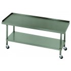 Advance Tabco ES-306C Stainless Steel Mobile Equipment Stand with Adjustable Undershelf 72" x 30"
