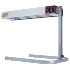 Winco ESH-1 Freestanding Infrared Strip Heater / Food Warmer with Adjustable Height U-Shaped Stand 26-1/8"L x 14-1/4"W x 20-5/8"H - 120v