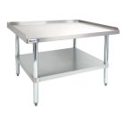 Culitek ESS-2430 Stainless Steel Equipment Stand with Adjustable Stainless Steel Undershelf and Legs 30"W x 24"D x 24"H