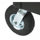 Rubbermaid FG4592000000 Pneumatic Rigid and Swivel Plate Casters for Rubbermaid Carts 8" - 4/Set