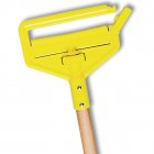 Rubbermaid FGH116000000 Invader Wet Mop Wood Handle with Side-Gate Style Yellow Plastic Head 60"
