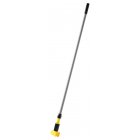 Rubbermaid FGH245000000 Gripper Fiberglass Wet Mop Handle with Clamp-Style Yellow Plastic Head 54"L - Gray - for use with 5" Headbands only