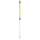 Rubbermaid FGQ75500YL00 Hygen Quick-Connect Aluminum Adjustable Handle - from 48" to 72" Long - Yellow