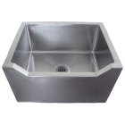 IMC/Teddy FS-D Stainless Steel 1-Compartment Floor Mount Drop Front Mop Sink with 24" x18" x12" Deep Bowl