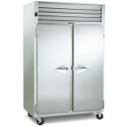 Traulsen G24300 2-Section Left/Right Hinged 4 Solid Half Door Reach-In Hot Food Holding Cabinet 52" - 44 cu.ft. - 208v/115v