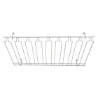 Winco GHC-1836 Chrome Plated Wire 8-Channel Overhead Glass Hanger Rack 18" X 36" X 4 in - 4/Case
