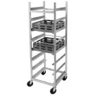 Channel GRR-8 Aluminum 8 Shelf Mobile Glass Rack Dolly with 8" Angle Spacing 24"W x 22"D x 70"H