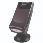 San Jamar H5000STBK Venue Tabletop Minifold Napkin Dispenser with Stand - Translucent Black - 450/Capacity