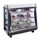 Winco HDM-26 Self Service Countertop Heated Display Merchandiser Case with (3) Shelves 26-1/2"L x 19"W x 26"H - 120v