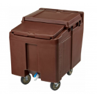 Cambro ICS125LB131 125 lb Insulated Mobile Ice Caddy - Plastic, Dark Brown