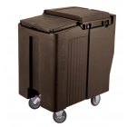 Cambro ICS125T131 125 lb Insulated Mobile Ice Caddy - Plastic, Dark Brown