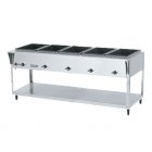 Vollrath 38219 ServeWell SL Electric 5-Well Hot Food Table 76" - Sealed Well - 208-240v