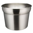 Winco INSN-11 Prime Satin Finish Stainless Steel Vegetable Inset Pan 11 qt. - Fits 10-1/2" Opening