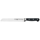 Winco KFP-82 Acero Carbon Stainless Steel Forged Bread Knife with 8" Blade and Black POM Handle - 36ea/Case