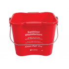 San Jamar KPP97RD 3 qt Kleen-Pail® Pro™ - Plastic, Red