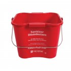 San Jamar KPP196RD 6 qt Kleen-Pail® Pro™ - Plastic, Red