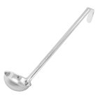Winco LDI-3 One-Piece Stainless Steel Ladle with 11-1/8" Hooked Handle 3 oz.