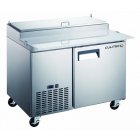 Culitek MRPZ-1D SS-Series 1-Section 1 Solid Door Pizza Prep Table 50" - 9 cu.ft. - 115V 