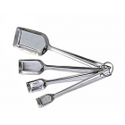 American Metalcraft MSSS73 4 Piece Measuring Spoon Set, Square Shovel Style, Stainless - 144ea/Case