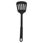 Winco NC-WS Black Heat-Resistant Nylon Slotted Spatula / Turner 12-4/5" - 12/Case