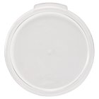 Winco PCRC-24C Polycarbonate Round Storage Container Cover for 2 & 4 qt. Containers - Clear - 12/Case