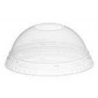 Phillips Distribution PD0924 Amhil ADL924 Clear Plastic Double Fit Dome Lid with 1" Hole - Fits 16 oz. and 20 oz. Clear Cups - 1000/Case