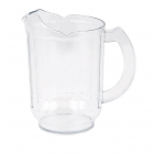 Cambro PL60CW135 60 oz Plastic Pitcher w/ Thumb Grip, Clear