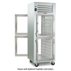 Traulsen RHT132WPUT-HHG Spec-Line 1-Section 2 Glass Half Door front / 2 Glass Half Door Rear Reach-In Pass-Thru Refrigerator 30" - 25.73 cu. ft. - 115v