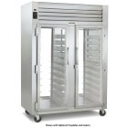 Traulsen RHT226WPUT-FHG Spec-Line 2-Section 2 Glass Door front / 2 Glass Door Rear Reach-In Pass-Thru Refrigerator 58" - 44.3 cu. ft. - 115v
