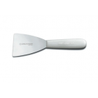 Dexter Russell S290RC SANI-SAFE® 3" Pan Scraper w/ Polypropylene White Handle, Stainless Steel - 12ea/Case