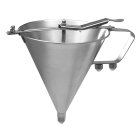 Winco SF-7 Stainless Steel Confectionery Dispenser Funnel with (3) Nozzles 7-1/2" dia. x 8-1/4"H - 8/Case